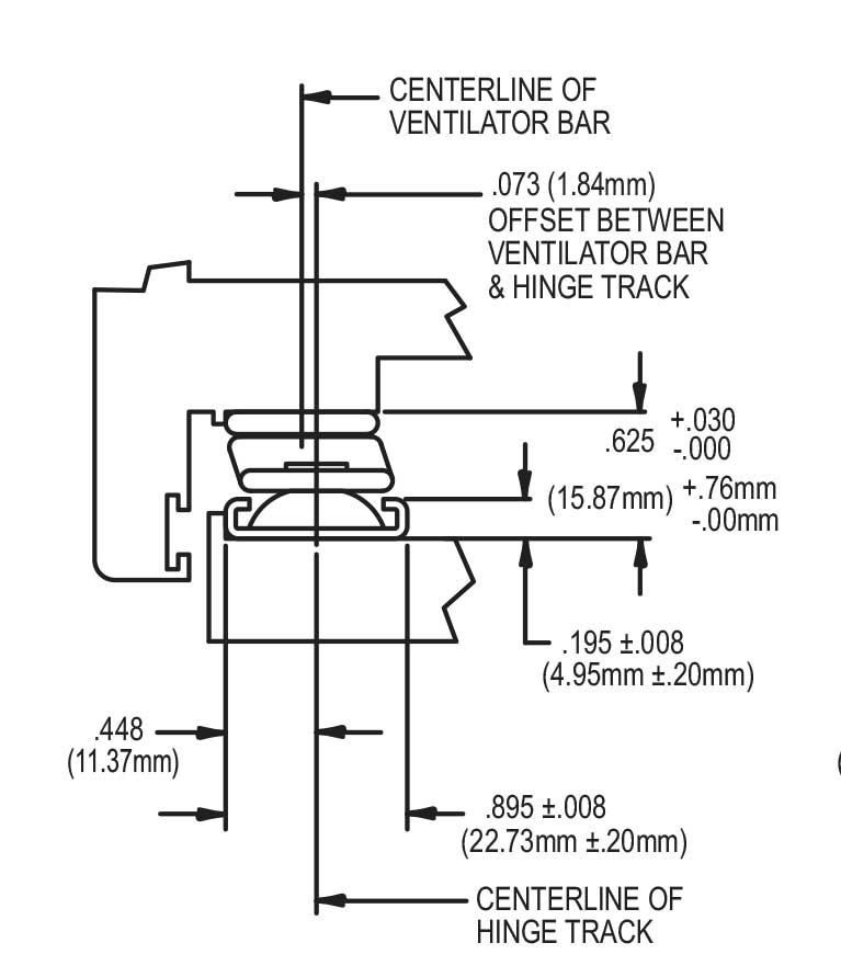 301SS Profile Dimensions