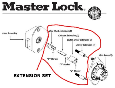 1600 Series Lock Extension Set