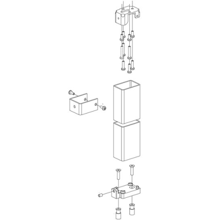 Von Duprin Steel Mullion 4954 7'6"