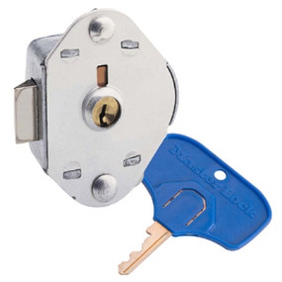 Master Lock 1714mkada Automatic Locking Bolt, w/2 User Keys