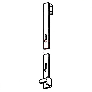 Lyon Metal Locker Latch Bar, lh