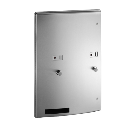 Roval Dual Sanitary Napkin & Tampon Dispenser