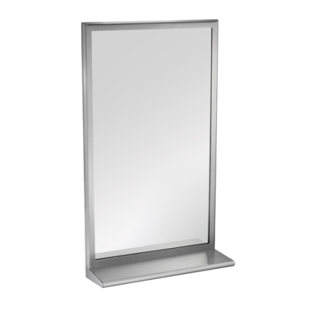 Roval Stainless Steel Mirror with Integral Shelf