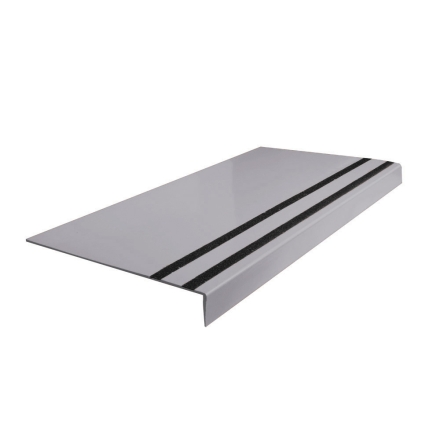The 220 and 2520 Rubber Stair Treads with Grit Stripping