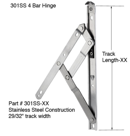 4 Bar Window Hinge A.W. Anderberg 301AL