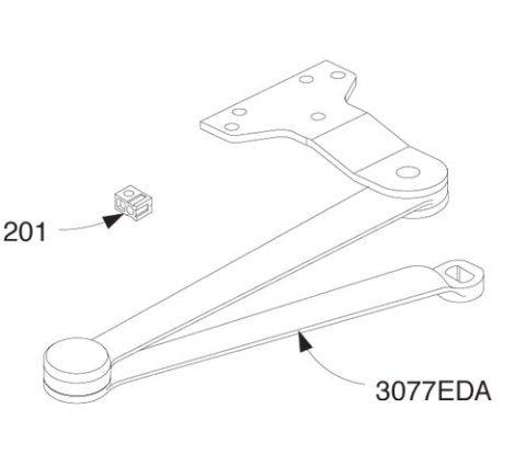 LCN DOOR CLOSER CUSH-N-STOP ARM
