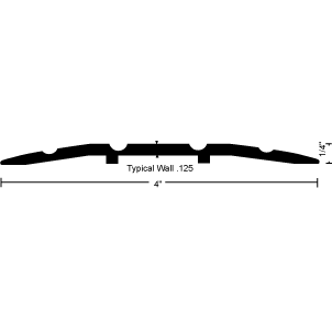 Saddle Threshold 413 - 4" Wide By 1/4" High