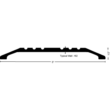 Saddle Threshold 425 - 5" Wide By 1/2" High