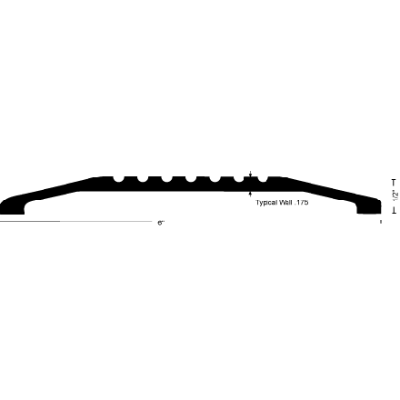 Saddle Threshold 426 - 6" Wide By 1/2" High