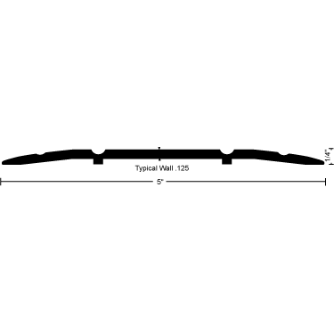 Saddle Threshold 513 - 5" Wide By 1/4" High