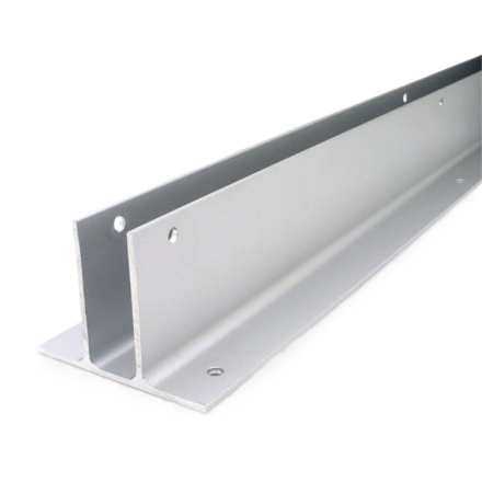 Continuous Two Ear Bracket Aluminum, 1" Panel, 47"L x 2-3/4"H x4-1/4"W