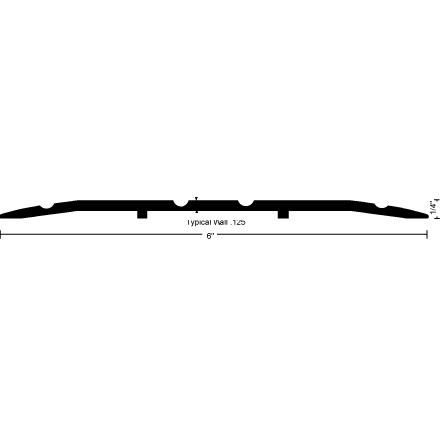 Saddle Threshold 613 - 6&quot; Wide By 1/4&quot; High