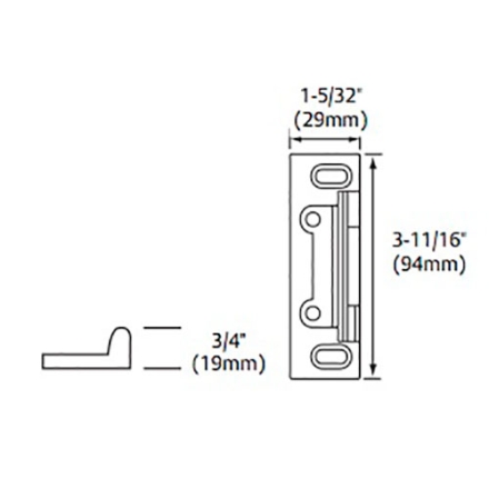 Sargent Exit Device Strike 646