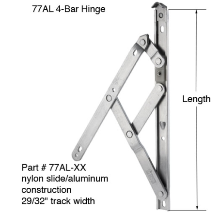 A.W. ANDERBERG 77AL 4 BAR WINDOW HINGE