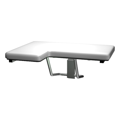 Retractable Naugahyde Cushion Shower Seat rh
