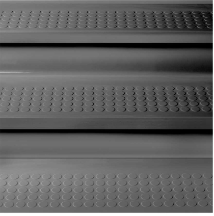 The GS920R One-Piece Rubber Stair Tread with Grit Tape
