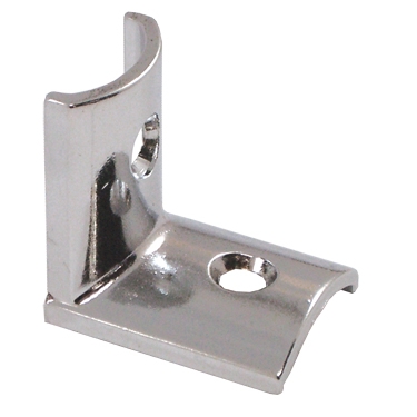 Chrome Plated Alcove Clip For 1" Panel To 1-1/4" Pilaster