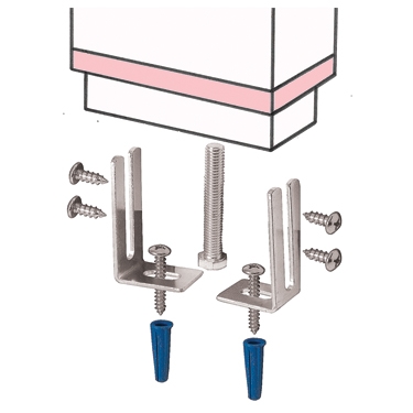 Pilaster Anchor 'L' Bracket For 1-1/8"-1-1/4" Pilaster