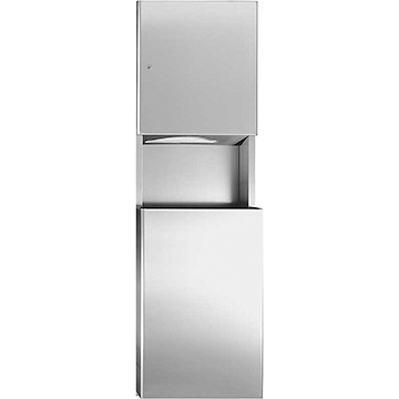 S.S. MULTI FOLD TOWEL/WASTE RECEPTACLE SEMI RECESS