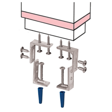 Pilaster Anchoring Device For 3/4"And Thicker & Up To 6 "Width