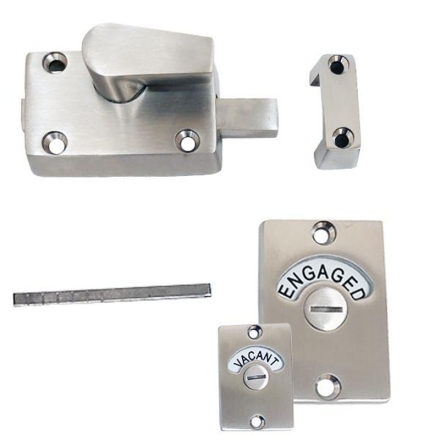 Partition Slide Latch Indicator w/keeeper Cast Stainless Steel