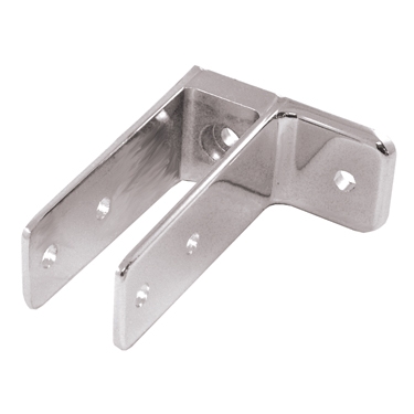 Chrome Plated One Ear Urinal Bracket For 1" Panel 1-1/2" X 3-1/2