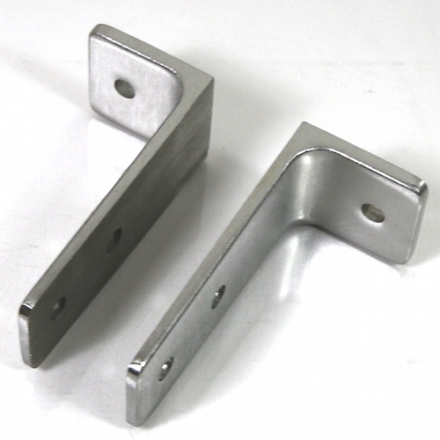 Cast Stainless Steel Urinal Screen Bracket, Any Thickness, 1-1/2" X 3-1/2"