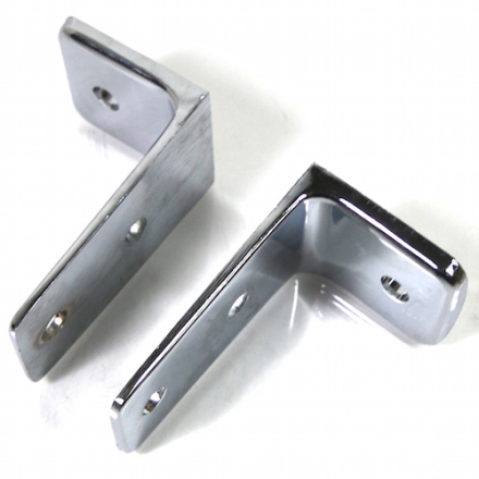 Chrome Plated Urinal Screen Bracket, Any Thickness, 1-1/2" X 2-1/2"