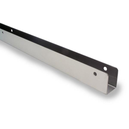 Continuous Stainless Steel U Bracket 71", 7/8"x1-1/2"