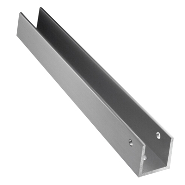 Aluminum Continuous U Bracket 1" X 1-3/8" X 54"