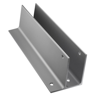 Aluminum Continuous One Ear Bracket, 1 1/4" X 2-3/4" x 57-1/2"