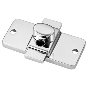 SLIDE BOLT LATCH CHROME PLATED 1-1/2"W X 3-1/4"L, 2-3/4" BET SCREW