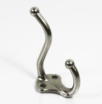 CAST SS COAT HOOK 3" PROJECTION X 1-3/4" HIGH