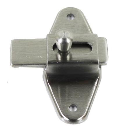 Cast S.S. Slide Bolt Latch 5/8" Bar To Door, 3-1/2" Bet Screws