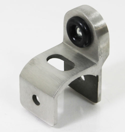 Concealed Latch Cast SS Keeper Bumper 1-1/4" Post Round Edge