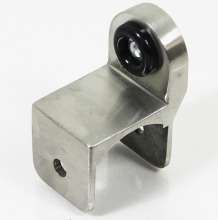 Concealed Latch Cast SS Keeper Bumper Outswing 1-1/4" Round Edge