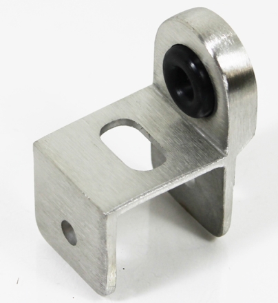 Concealed Latch Cast SS Keeper Bumper1-1/4" Sq Edge