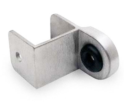 Concealed Latch Cast SS Keeper Bumper Outswing 1-1/4"