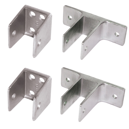 Cast Stainless Steel Panel Bracket Kit Two Ear 1/2"