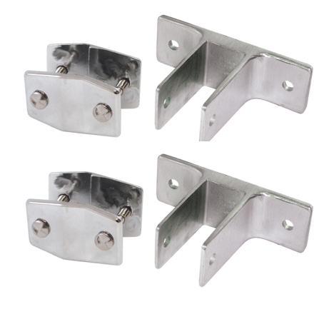 SS Alcove Two Ear Bracket Panel Kit for 1/2" to 3/4" Post