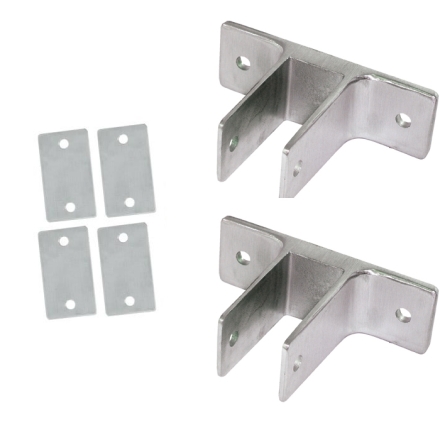 Stainless Alcove Two Ear Bracket Panel Kit for 3/4" Post