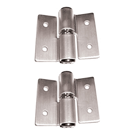Surface Mounted SS Hinge Set - Lh In, Rh Outswing