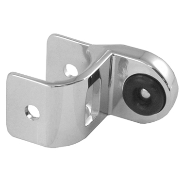 Flush Metal Concealed Keeper Bumper 1-1/4" Round Edge