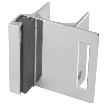 Chrome Plated Keeper Bumper For 1-1/4" Inswing Round Edge