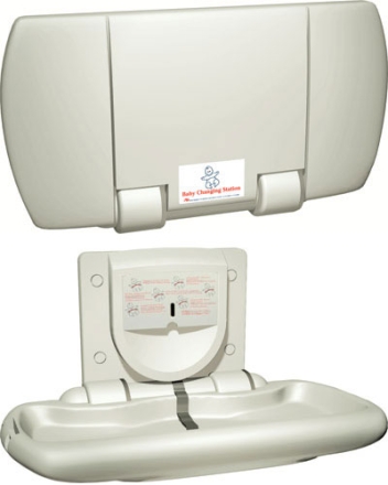 BABY CHANGING STATION SURFACE MOUNT, GRAY