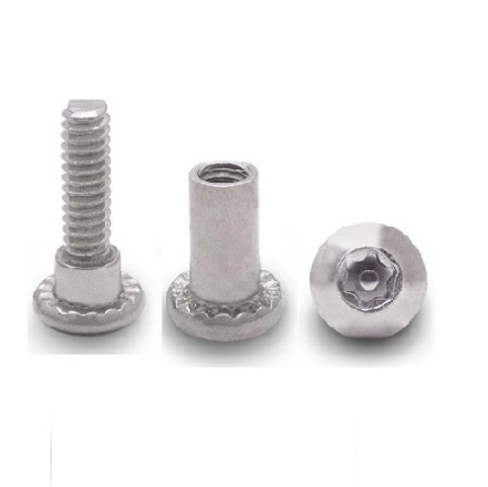Stainless Steel Torque Head Barrel Nut Shoulder Screw for 7/8" - 1-3/16" Gripping