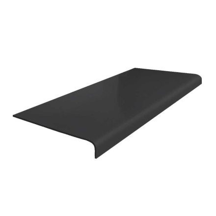 The 7520R Smooth Rubber Stair Tread round nose