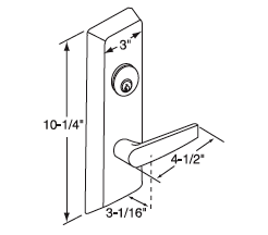 Corbin Russwin ED4000/5000 A9 Trim