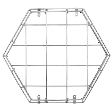 17" Clock Guard Hexagon, Aluminum. Use with 16" Atomic Clock