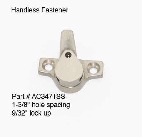 HANDLESS WINDOW LOCK 1-3/8"